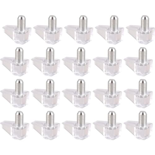 5 mm Pin shelf support shelf studs strong support 20 pcs, Transparent