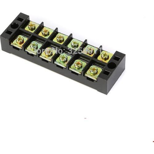 5PCS TB-4506 TB45A6P Suyep 6 Positions Dual Rows 600V 45A Wire Barrier Block Terminal Strip copper