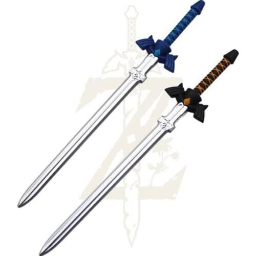80cm 1:1 Cosplay skysword Link Game Black/Blue Sword PU Cos Prop Halloween Link Weapon child Christmas present