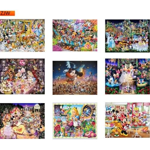 Full Square Drill Embroide 5D Diamond Painting"Disney Collection"Embroidery Cross Stitch Mosaic Home Decor