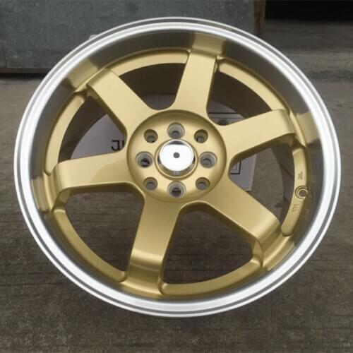 Auto car alloy wheels 18inch 5x114.3 et35 silver te37