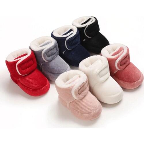 Winter Super Warm Newborn Shoes Baby Girls Princess Winter Boots First Walkers Soft Soled Infant Toddler Kids Boy Footwear Shoes