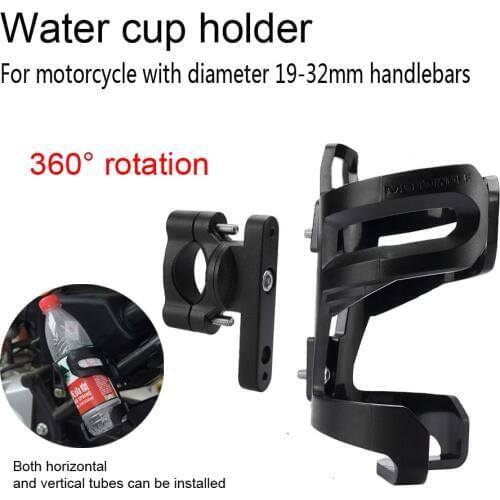 Crash Bar Water Bottle For Harley Honda BMW YAMAHA Motorbike Guard Drinking Cup Bracket Holder Motorcycle Bike Accessories