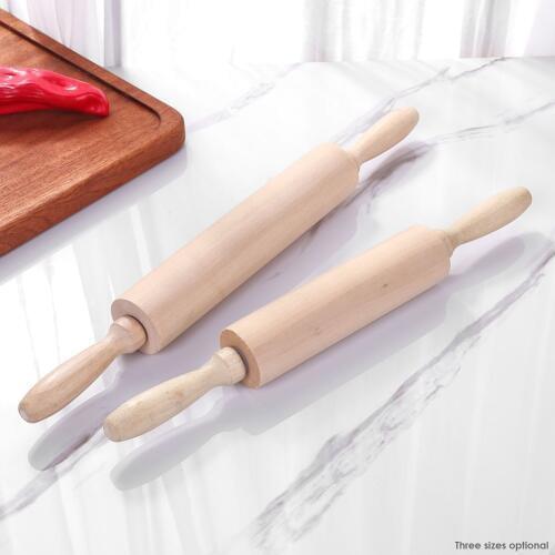 Wooden Rolling Pin Kitchen Cooking Baking Tools Accessories Crafts Fondant Cake Decoration Dough Roller Noodle Biscuit Baking