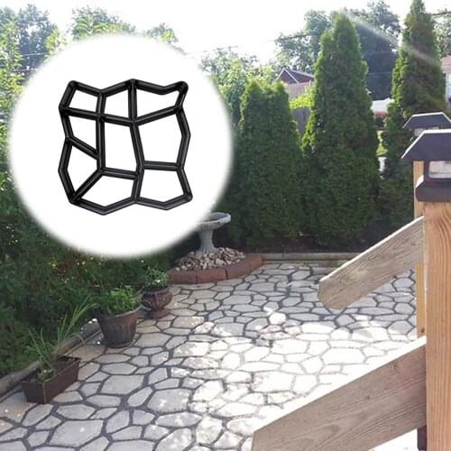 Garden Pavement Mold DIY Path Making Manually Paving Cement Brick Tool Stepping Stone Block Pavement Buildings Path Maker Mold