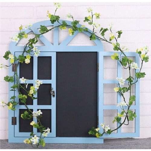 Artificial Plant Wall-Mounted Flowers Vine Decorative Pendant Home Decorations for Living Room Bedroom