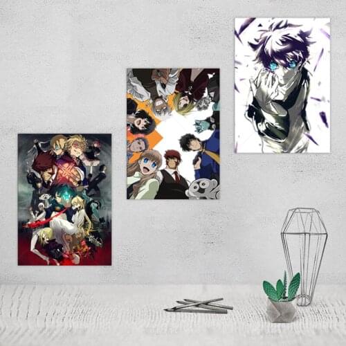 Kekkai Sensen kan abluka Battlefront Retro posteri tuval boyama Anime posterler duvar dekor duvar sanat resmi ev dekor