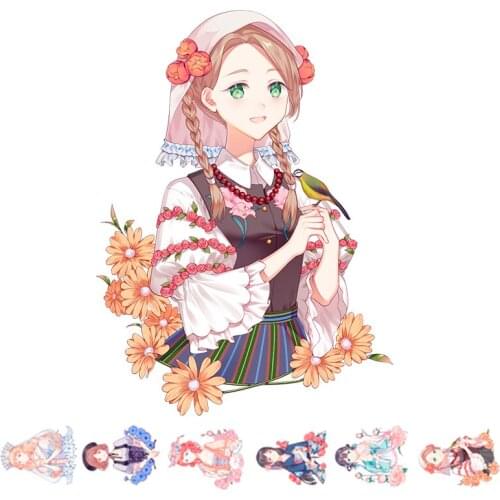 Vintage Little Flower Girls Washi Tapes Bullet Journal Masking Tape Adhesive Tape DIY Scrapbooking Washi Stickers