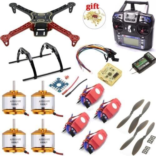 F330 PCB Frame Kit CC3D EVO Flight Controller Board XXD A2212 930KV Motor 20A Simonk ESC 8038 Props For Rc Quadcopter