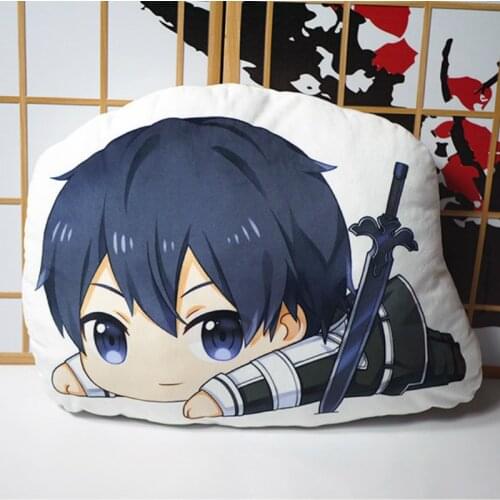 Sword Art Online Anime Stuffed Doll Toy SAO Kirito Alice Soft Plush Pillow Room Decoration Fans Gift Size 45cm