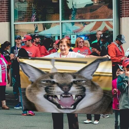 Floppa Cute 553 Flag Banner Home Outdoor Gift Party Banner Inter Flag Rainbow