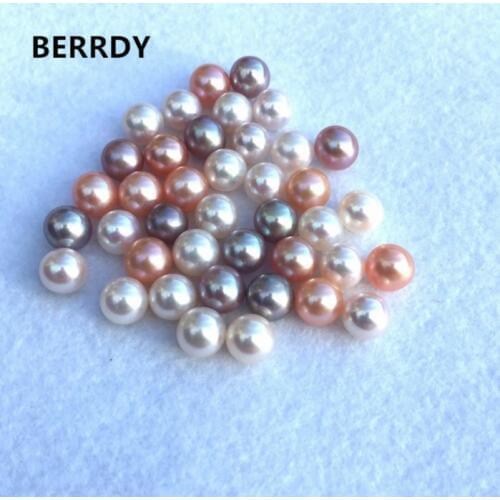 Wholesale AAA Grade Loose Pearl Round Pearl Akoya Pearl Beads Natual Akoya Oyster Loose Pearl Beads 30pcs/lot