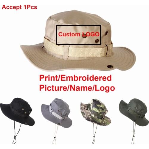 Custom LOGO Print/Embroidered Fishermans Bucket Hat Unisex Fashion Men Women Warm Windproof Bucket Outdoor Cycling Gorras