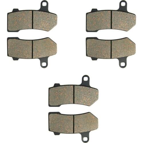 SOMMET Motorcycle Front + Rear Brake Pads for HARLEY DAVIDSON FLHTCU FLHX Ultra Classic Electra Glide (08-18) LT409-409-409