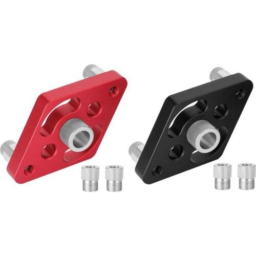 Punching Locator Aluminum Alloy Vertical Drill Tool For Drilling Woodworking Three-in-one Punch Positioner Hole Opener Tenon