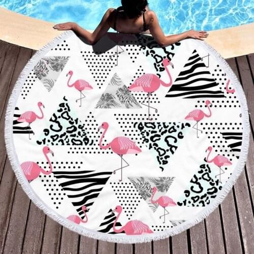 Flamingo pattern beach towel Bath towels Beach mat Beach cover up Microfiber towel strandlaken Sea beach towel Pareo beach towel
