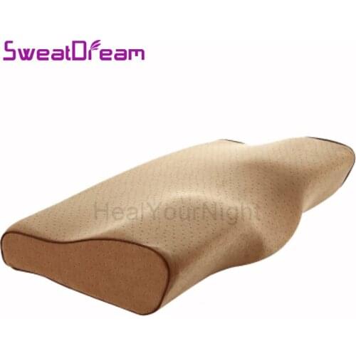 Memory Foam Pillow Bedding Pillow Neck Protection Slow Rebound Memory Foam Butterfly Shaped Pillow Health Cervical Neck Pillows
