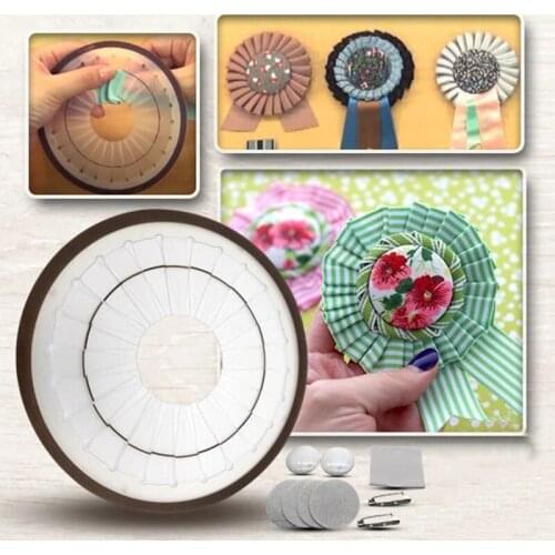 DIY Rosette Maker Handmade Ribbon Flower Decor Making Tool Kit Rose Decoration Maker B99