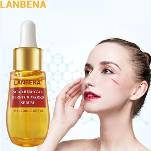 LANBENA Acne Scar Remove Serum Stretch Marks Remover Acne Treatment Anti Acne Shrink Pores Blackhead Whitening Essence Skin Care