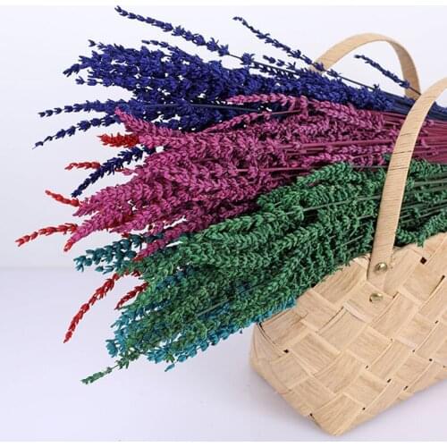 60g dried natural Lavender flower Bunches for Wedding Party Decoration DIY Immortal Flower Decor Garden Living Room Decor