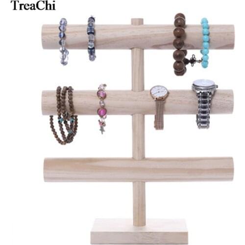 Watch Display Stand Solid Wood Bracelet Rack Jewelry Rack Hanging Bracelet Necklace Hair Ring Head Rope Storage Jewelry Display