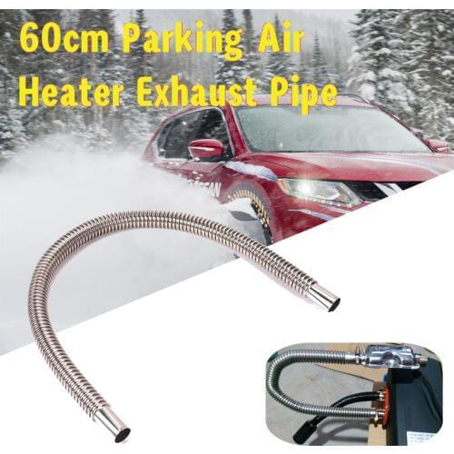 600mm 25mm Air Parking Heater Stainless Steel Exhaust Pipe Round Tube Gas Vent for Air Diesels Parking Tank Car Heaters Accessor