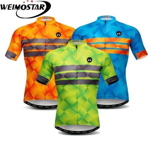 Weimostar Riding Cycling Jersey Men Tops Mountain Bike Jersey mtb Bicycle Wear Maillot Ciclismo Summer Anti-sweat Cycling Shirt
