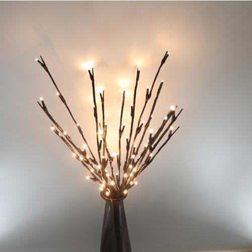 Willow Tree Led Branch Lights For Home Indoor Holiday Decoration Fairy String Lighted Twig Floral Light Branches 50CM 48Leds