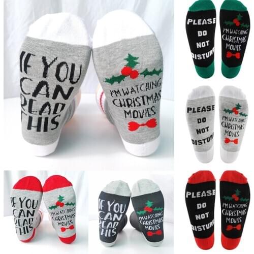 Soft Unisex Casual Christmas Gift Mid Tube Socks Breathable Cotton 1Pair Long Socks Women Soft Comfortable Sock