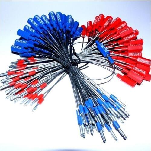 10pcs 23cm Lead steel wire Plug wire seals Container Shi blockade Security seals Disposable logistics lead rope seal closure