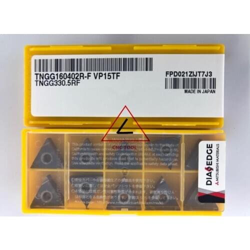 TNGG160402R-F VP15TF 10pcs original Mitsubishi turning insert DIAEDGE