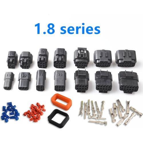 2/3/4/6/8/10/12/Pin Terminal plug 1.8mm Waterproof Wire Connector Electrical Plug Car Auto Sealed Truck Male / female plug-in