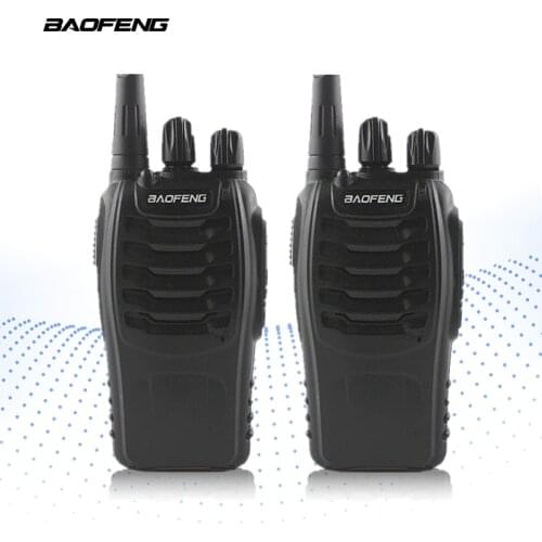 2-PCS BAOFENG BF-888S Walkie Talkie UHF FM Transceiver Handheld Interphone 400-470MHz Two Way Portable CB Radio Long Distance
