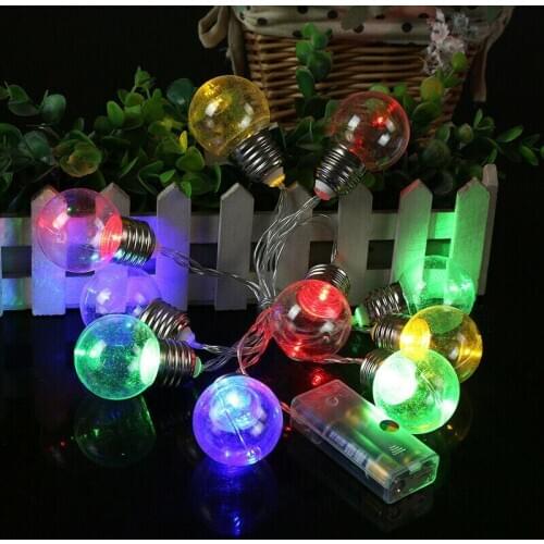 20 LED String Light Outdoor Fairy Lights Garland G50 Bulbs Garden Patio Wedding Christmas Decoration Light Chain Waterproof