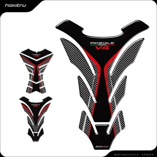 3D Resin Motorcycle Tank Pad Protector Case for Ducati Panigale V4 S R Speciale Decals