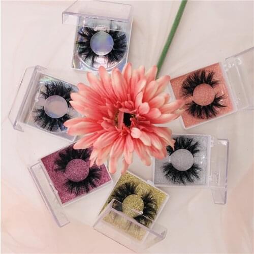 6 Pairs/Lot Mink 3D Eyelashes Natural Long Custom Square Package Lashes FLuffy Short Eye Lash