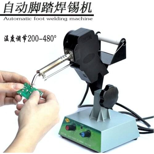 Automatic foot-pedal soldering machine HCT-80 stereo fixed adjustable foot-pedal automatic soldering iron