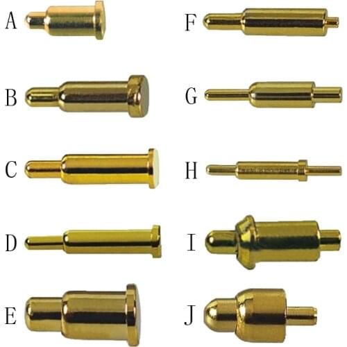 Through 3A High Current Cylindrical Head Probe Flat Head Spring Thimble Battery Thimble Signal Contact Needle Expansion Copper