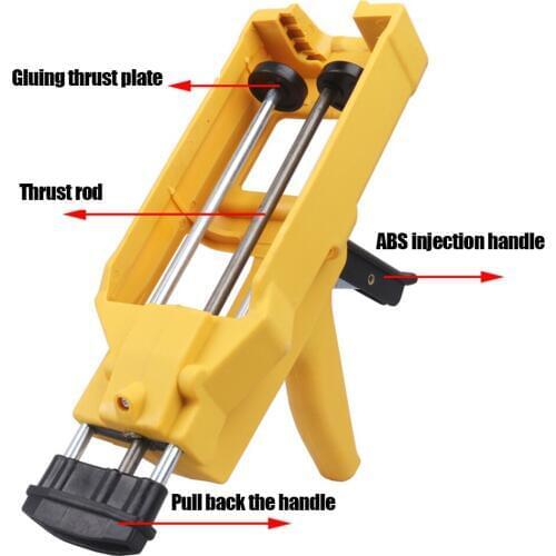 Double-Tube Caulking Hose Dual Component Adhesive Glue Applicator Porcelain Glue Filling Tool JDH88