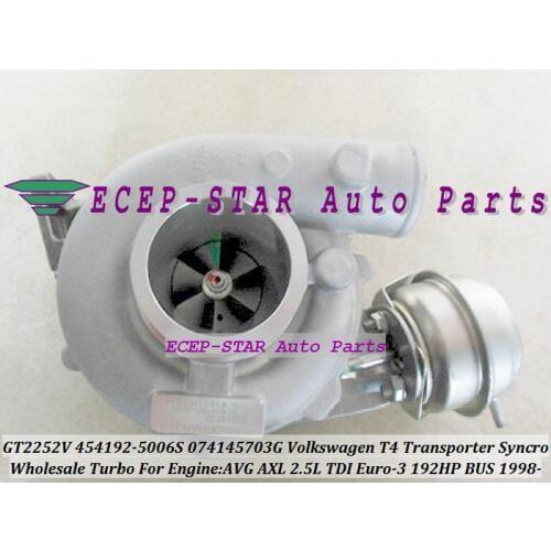 GT2252V 454192 454192-0005 454192-0001 074145703EX 074145703EV Turbo For Volkswagen VW T4 Bus Transporter Syncro AVG AXL 2.5L