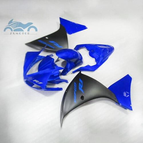 ABS plastic Injection fairing kit fit for YAMAHA 2009-2014 YZF R1 YZFR1 09-14 blue black motorcycle fairings body kits AD01