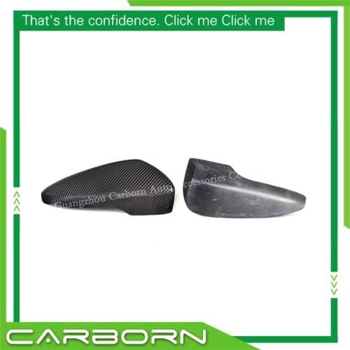 Carbon Fiber Mirror Cover For-Volkswagen VW Passat CC Scirocco Beetles EOS for Jetta Bora 10-13 Add on/ 1:1 Replacement Style