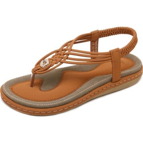 Summer Fashion Sandals Woman Platform soft leather large size Flip Flops sandals comfortable shoes