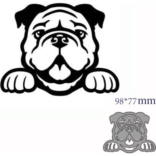 Metal cutting dies cut die mold dog decoration Scrapbook paper craft knife mould blade punch stencils dies