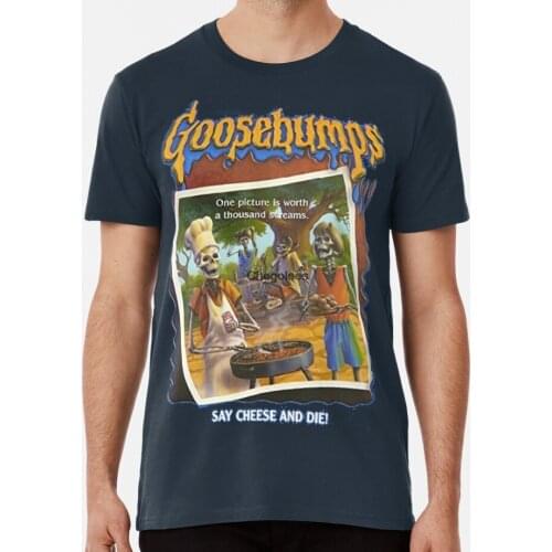 Men Shirt R L Stine Goosebumps Halloween Say Cheese And Die Women tshirt