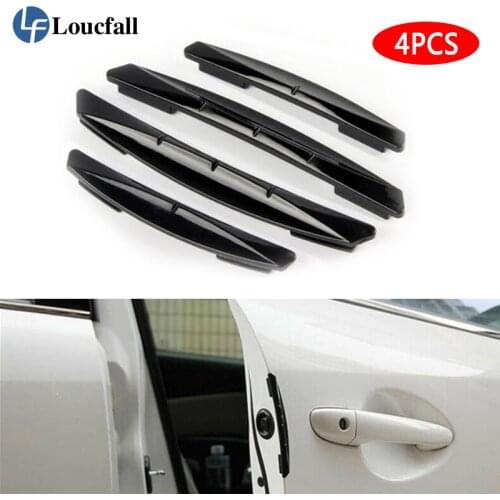 4PCS Car Sticker Door Edge Protection Plate Decorative Strip Anti-Scratch Protector Car Door Edge Anti-Collision Door Panel