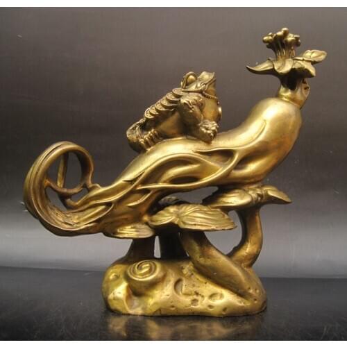 Wholesale bronze factory Shirlstar ginseng crafts decoration mascot derlook gift