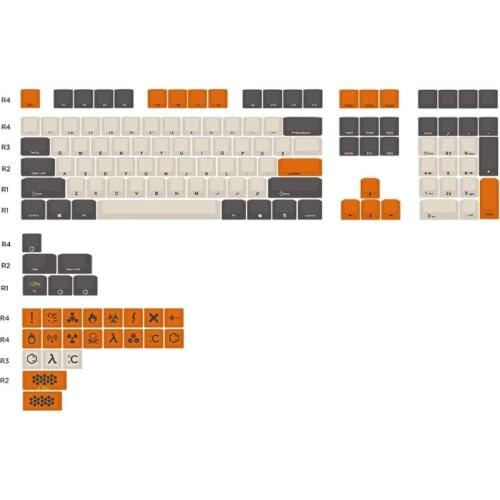 Carbon Color 104+21 Key Laser Carving OEM Profile PBT For filco Cherry G80-3800 3850 3000 Mechanical Keyboard Keycap