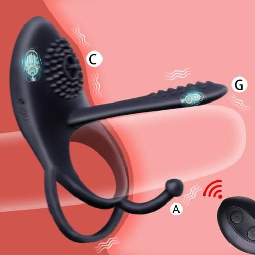 Remote Control Vibration Penis Ring Male Penis Lock Fine Delay Sex Toys Adult Couples Female Clitoris Vaginal Irritation