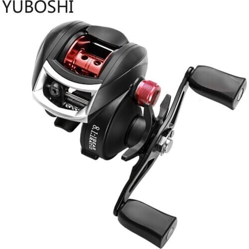 YUBOSHI 12+1BB Bearings Waterproof Left / Right Hand Baitcasting Fishing Reel High Speed Fishing Reel with Magnetic Brake System
